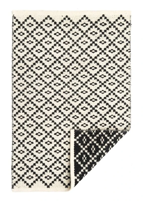 4Living Huurre Kaksipuolinen Villamatto 200x290 Cm Musta/valkoinen - Image 3