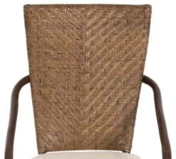 4Living Atalanta Rottinki 4-hengen Ruokailuryhmä Tummanruskea