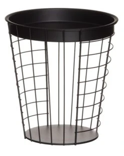 4Living Metallikori Pöytä 2 Kpl Musta