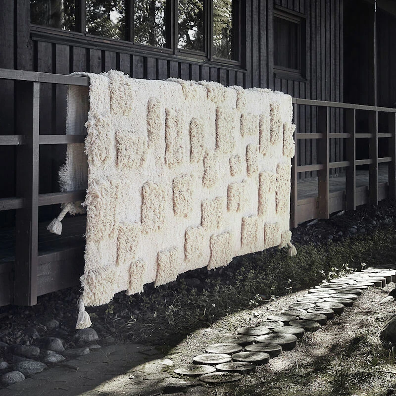 Anno Savu Luomupuuvillamatto 200x300 Cm Luonnonvalkoinen - Image 4