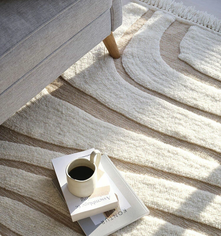 Svanefors Sita Villamatto 200x300 Cm Luonnonvalkoinen