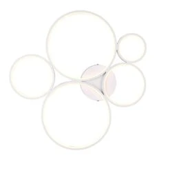 Trio Rondo LED Kattovalaisin 5-osainen Mattavalkoinen