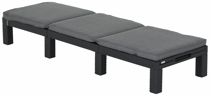 Keter Daytona Deluxe Aurinkotuoli Pehmusteella, Grafiitti - Image 6