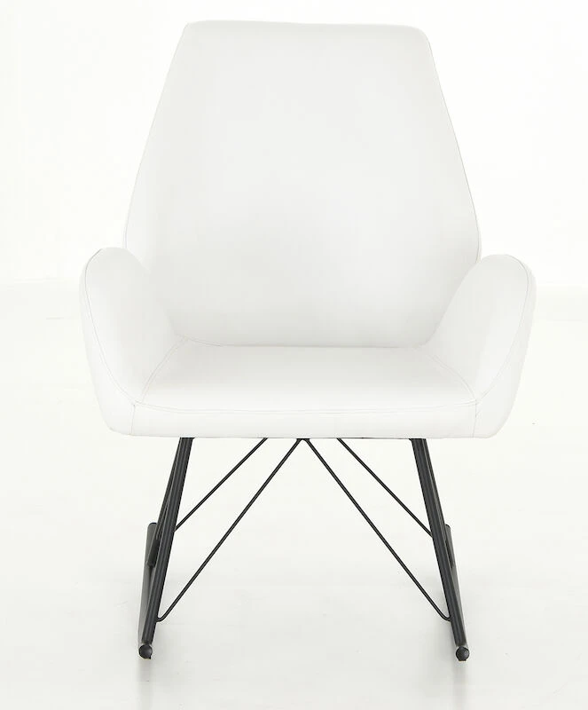 Laine Keinutuoli Valkoinen PU-keinonahka - Image 3