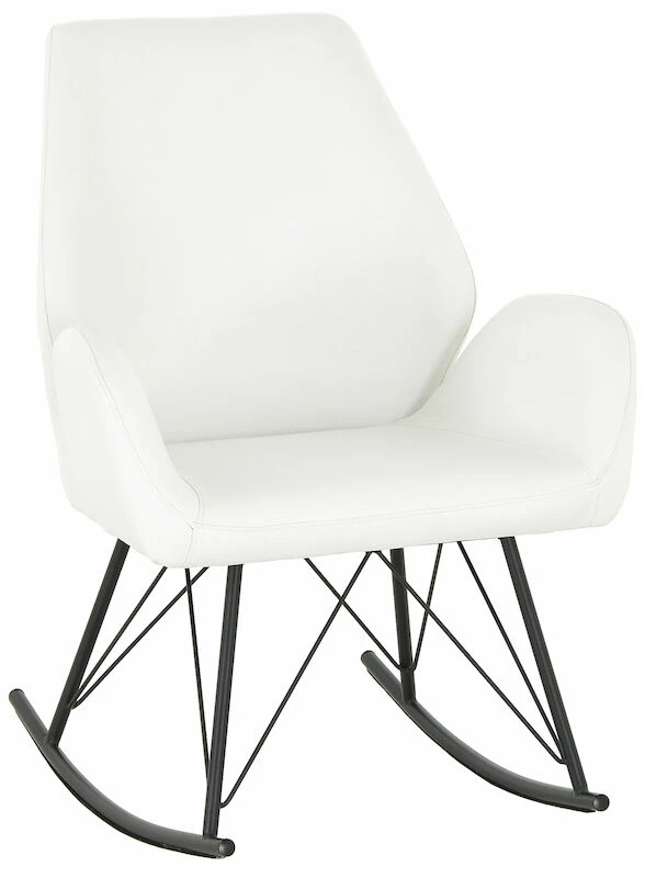 Laine Keinutuoli Valkoinen PU-keinonahka