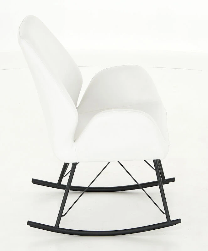 Laine Keinutuoli Valkoinen PU-keinonahka - Image 6