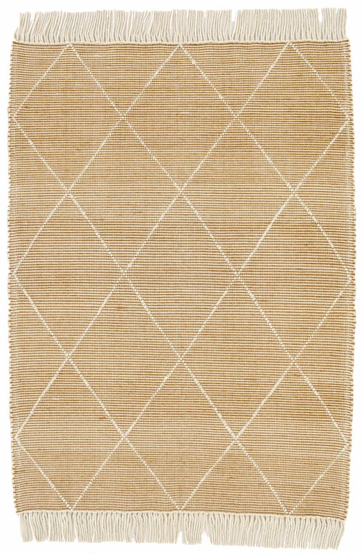 Sointu Villamatto 160x230 Cm Okra/valkoinen - Image 2