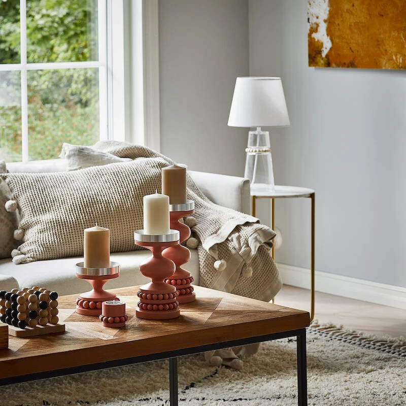 Aarikka Nuppu Pöytävalaisin Valkoinen - Image 2