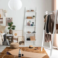 Arki Leveä Tikashylly 56x189 Cm Valkoinen