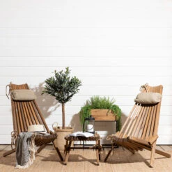 Ecofurn 2 Ekotuolia, Rahi Ja Niskatyynyt, TervaleppÀ Puuvalmis