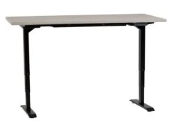 Ergo Sähköpöytä 160x80 Cm Hopea Jalava/valkoinen