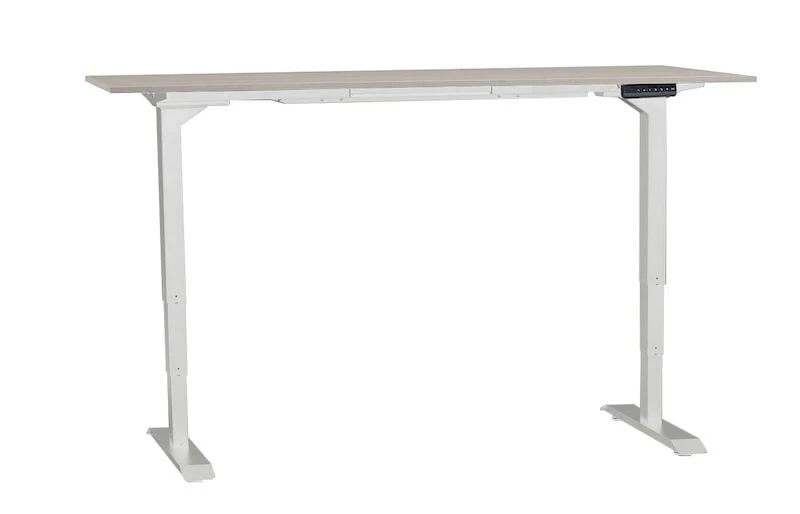 Ergo Sähköpöytä 160x80 Cm Hopea Jalava/valkoinen - Image 2