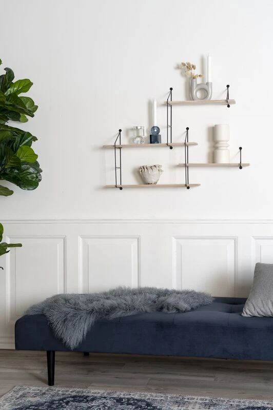 House Nordic Harlem Seinähylly Luonnonväri/musta - Image 3