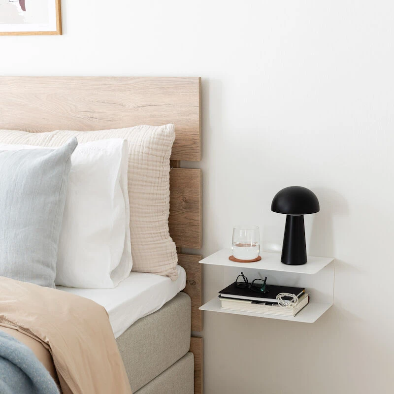 Joliet SeinÀhylly 2-tasoinen Valkoinen - Image 6