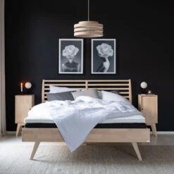 Notte SĂ€nky 160x200 Cm Koivu/lakattu