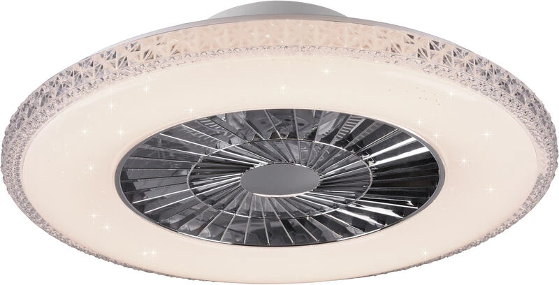 Trio Harstad LED Tuuletinplafondi Kirkas