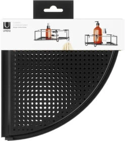 Umbra Cubiko Suihkun Kulmahyllysetti 26x26x10,7 Cm Musta