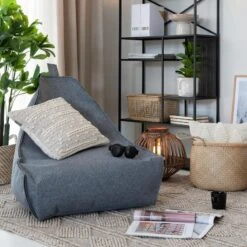 Hippa Huopa Säkkituoli Vaaleanharmaa